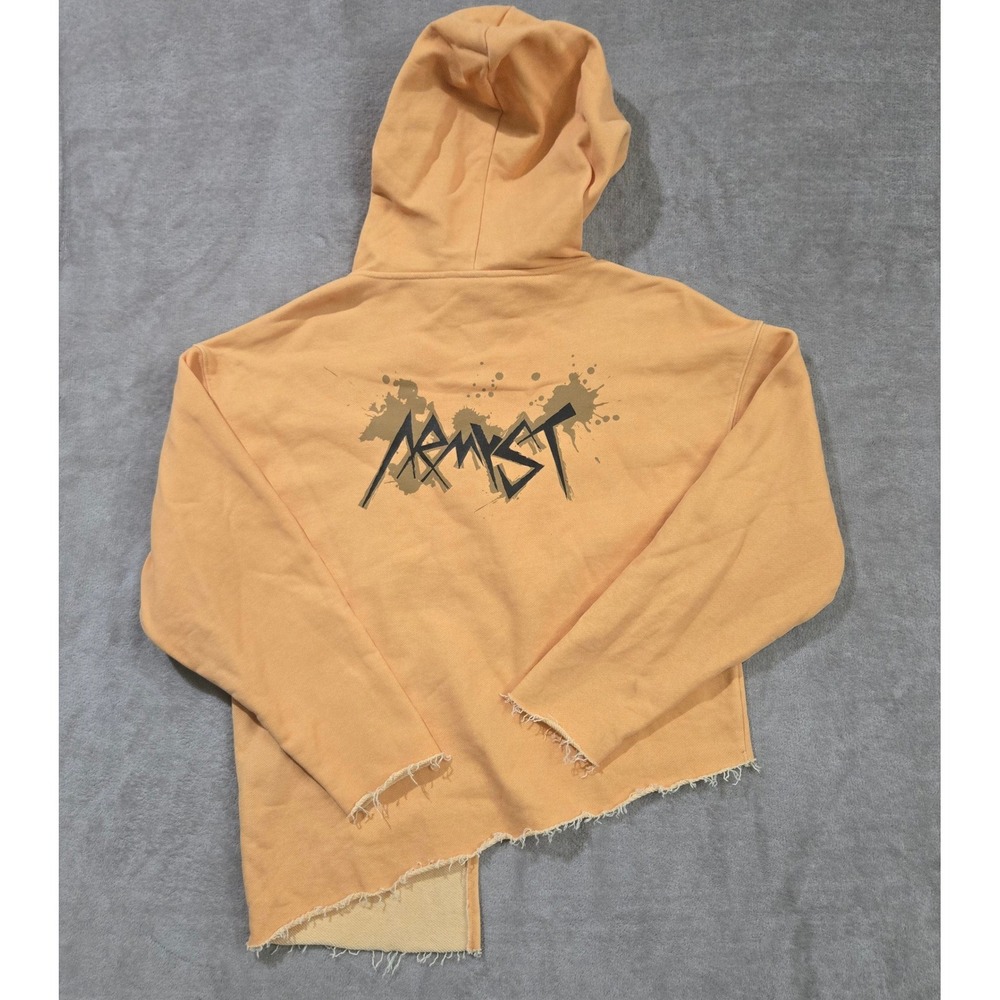 BTS Jungkook Artist-Made Collection ARMYST Unisex Hoodie XL Mustard Zip-Up